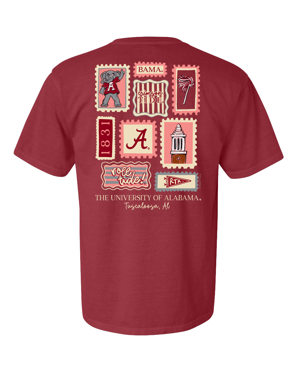 Stamps Collage T-Shirt